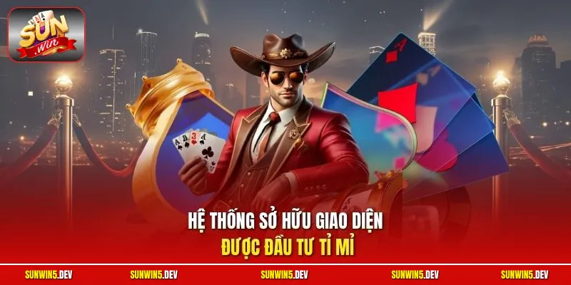 Hệ thống sở hữu giao diện được đầu tư tỉ mỉ