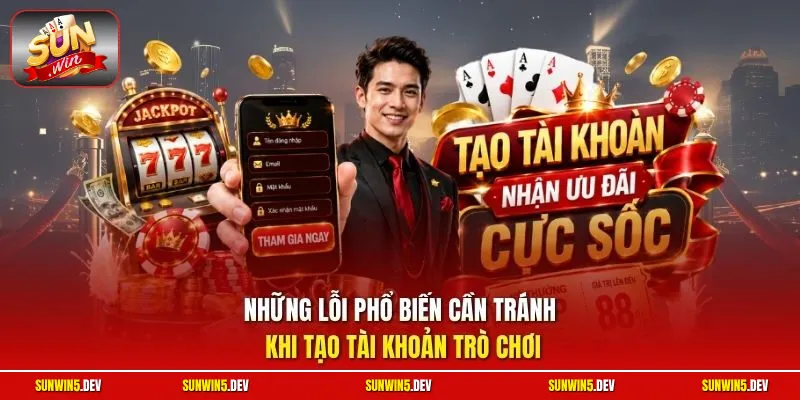 Những lỗi phổ biến cần tránh khi tạo tài khoản trò chơi
